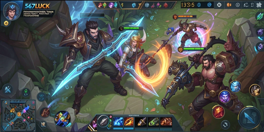 Tampilan gameplay menegangkan di 567LUCK dengan karakter unik.