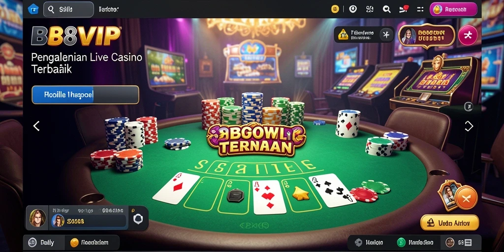 Tampilan gameplay B8VIP yang mendebarkan dan interaktif.