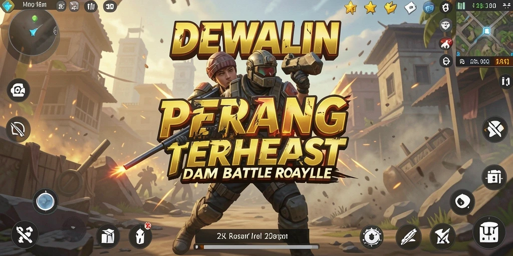 Tampilan seru gameplay DEWALIN dalam pertarungan Battle Royale.
