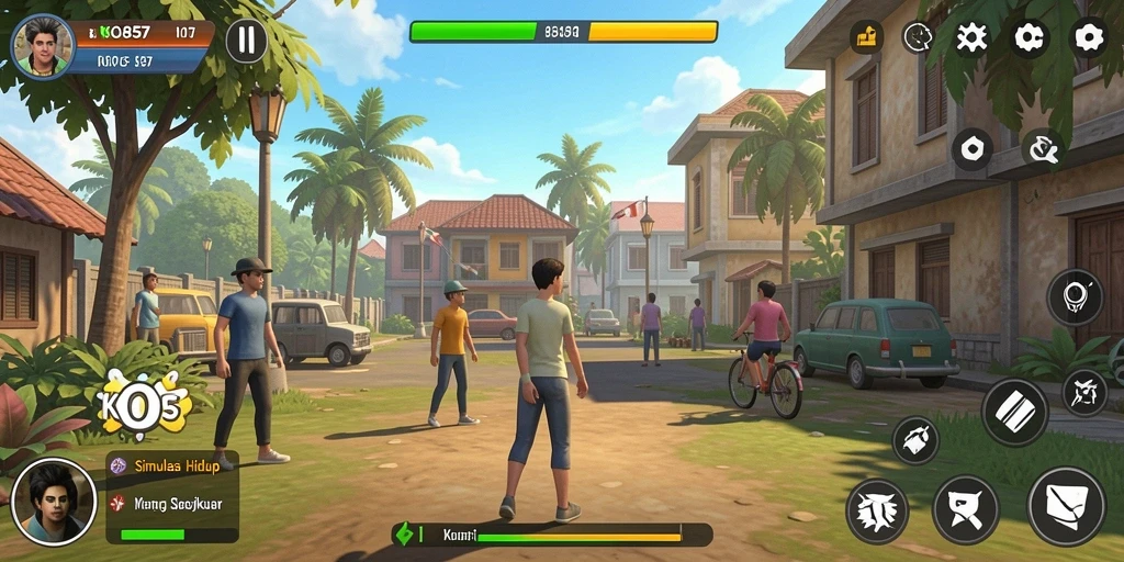 Screenshot gameplay KO857 yang menampilkan pengalaman simulasi yang imersif.