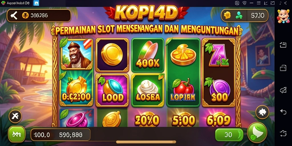 Tampilan gameplay menarik dari slot KOPI4D yang seru.