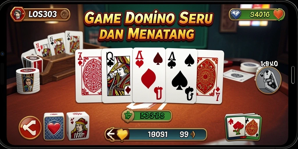Gameplay seru dalam LOS303 menunjukkan strategi Domino yang menantang.