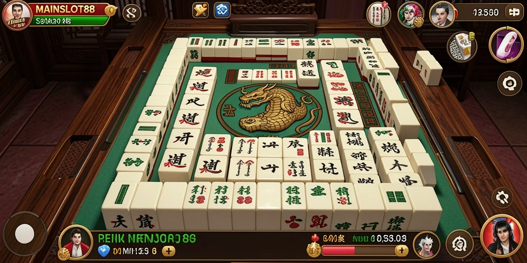 Tampilan luar biasa dari gameplay Mahjong di MAINSLOT88.