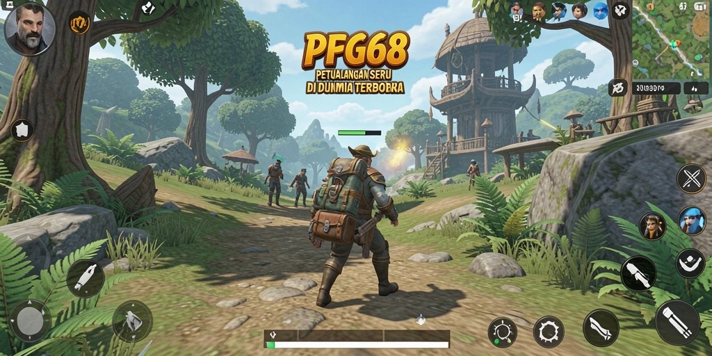 Gameplay seru di PGG68 dengan eksplorasi dunia yang luas.