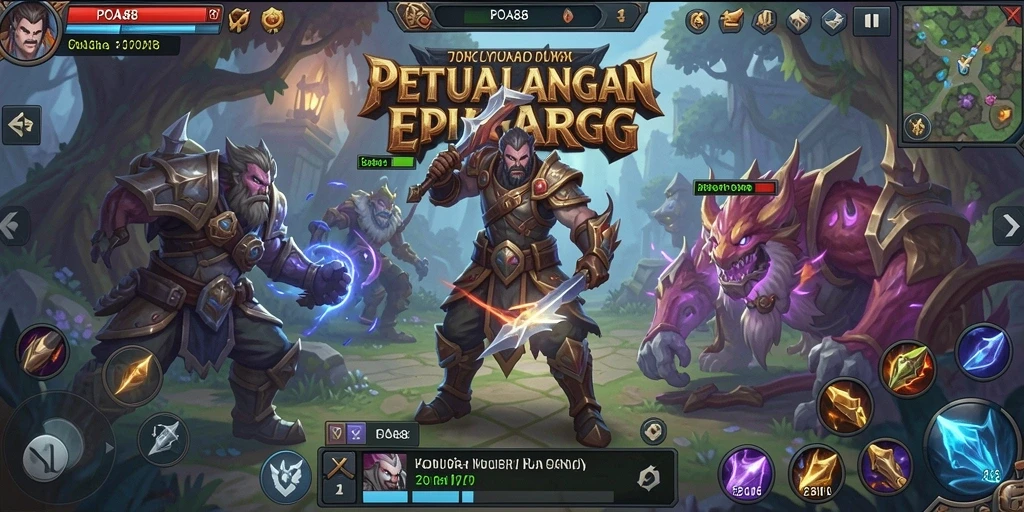 Tangkapan layar gameplay seru dalam dunia ARPG POA88.