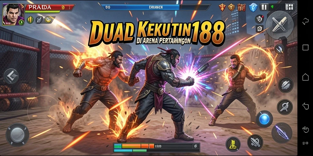 Screenshot PRADA188 menunjukkan pertarungan epik antara karakter-karakter kuat.