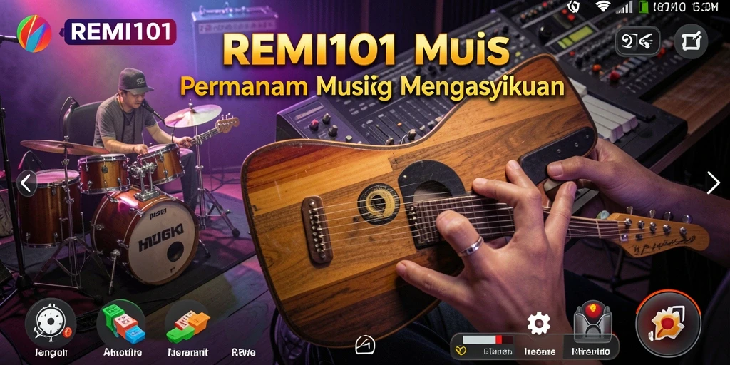 Tampilan gameplay dari REMI101 yang seru dan interaktif.