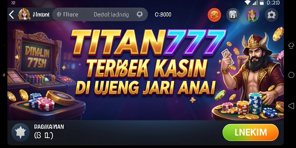 Screenshot gameplay menampilkan keseruan bermain Kasino di TITAN777.