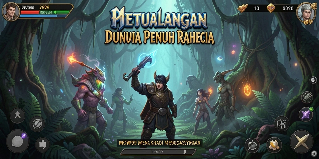 Screenshot menunjukkan gameplay mendebarkan dari petualangan WOW99.
